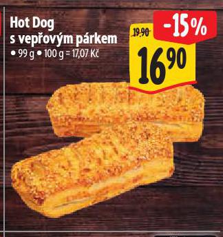 HOT DOG S VEP�OV�M P�RKEM