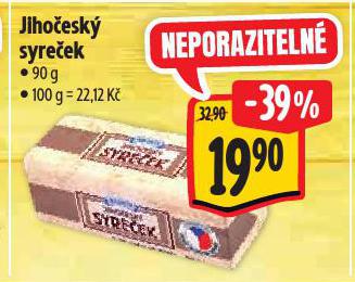 JIHO�ESK� SYRE�EK