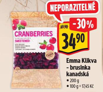 EMMA KLIKVA BRUSINKA KANADSK�