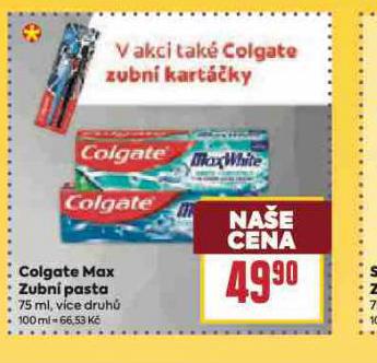 COLGATE MAX ZUBN� PASTA