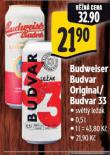PIVO BUDWEISER BUDVAR