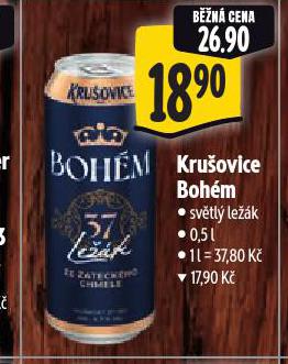 PIVO KRU�OVICE BOH�M