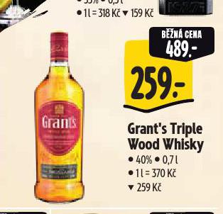 GRANT'S TRIPLE WOOD WHISKY