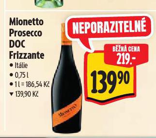 MIONETTO PROSECCO DOC FRIZZANTE