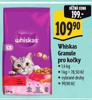WHISKAS GRANULE PRO KO�KY