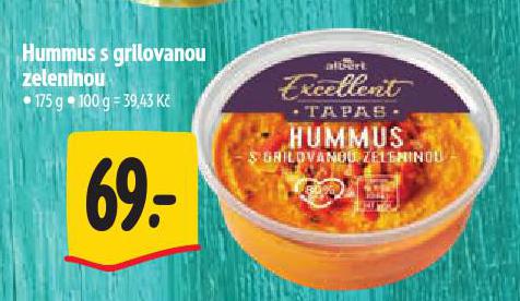 HUMMUS S GRILOVANOU ZELENINOU