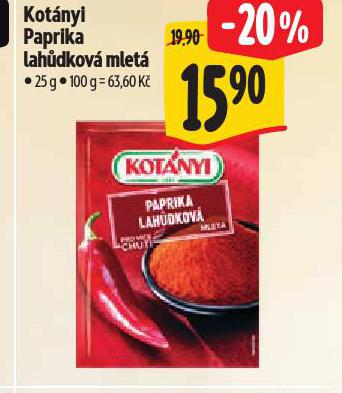 KOT�NYI PAPRIKA LAH�DKOV�