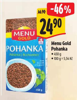 MENU GOLD POHANKA