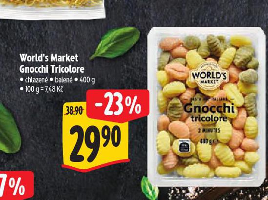 WORLD'S MARKET GNOCCHI TRICOLORE