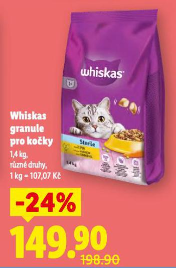 WHISKAS GRANULE PRO KO�KY