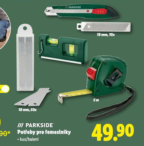 PARKSIDE POT�EBY PRO �EMESLN�KY