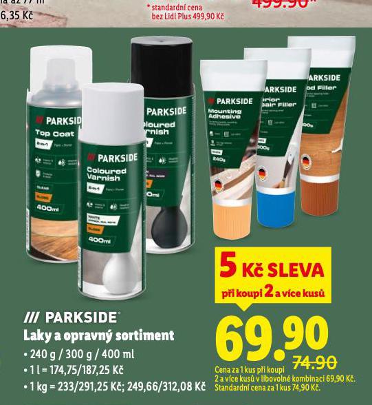 PARKSIDE LAKY A OPRAVN� SORTIMENT