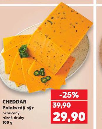CHEDDAR POLOTVRD� S�R