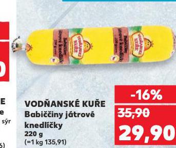 VOD�ANSK� KU�E BABI��INY J�TROV� KNEDL��KY