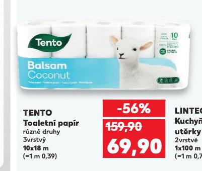 TENTO TOALETN� PAP�R