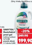 SANYTOL DEZINFEK�N� PRAC� GEL