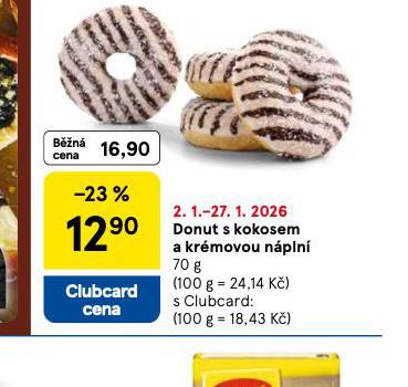 DONUT S KOKOSEM A KR�MOVOU N�PLN�