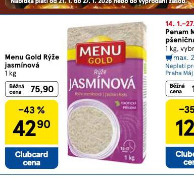 MENU GOLD RݎE JASM�NOV�