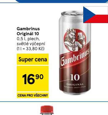 PIVO GAMBRINUS ORIGIN�L 10