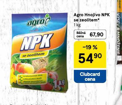 AGRO HNOJIVO NPK SE ZEOLITEM