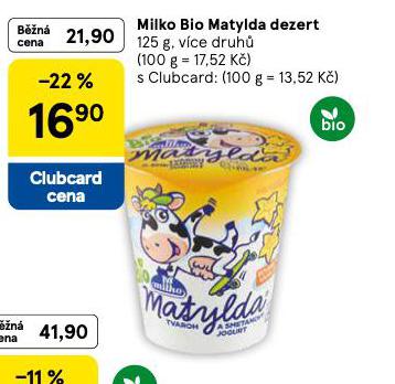 MILKO BIO MATYLDA DEZERT