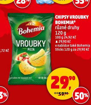 BOHEMIA CHIPSY VROUBKY