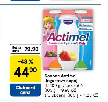 DANONE ACTIMEL JOGURTOV� N�POJ