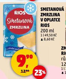 SMETANOV� ZMRZLINA V OPLATCE RIOS