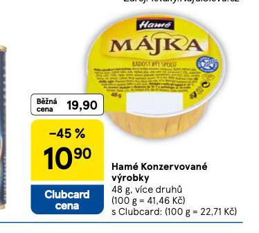 HAM� KONZERVOVAN� V�ROBKY