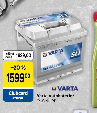 VARTA AUTOBATERIE 45 Ah