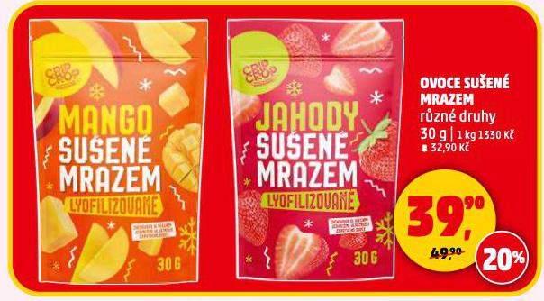 OVOCE SU�EN� MRAZEM