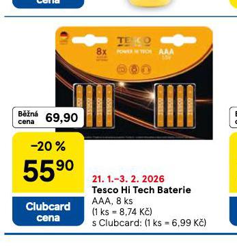 TESCO HI TECH BATERIE
