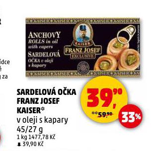 FRANZ JOSEF KAISER SARDELOV� FILETY