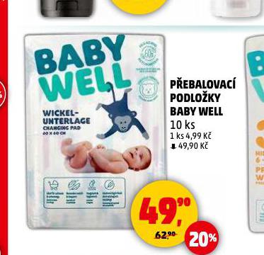 BABY WELL P�EBALOVAC� PODLO�KY