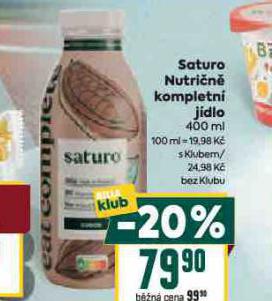 SATURO NUTRI�N� KOMPLETN� J�DLO