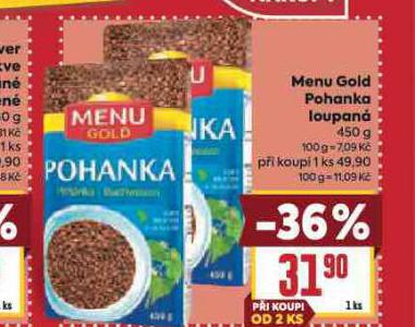 MENU GOLD POHANKA LOUPAN�
