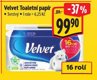 VELVET TOALETN� PAP�R