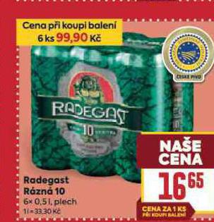 PIVO RADEGAST R�ZN� 10
