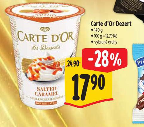 CARTE D'OR SMETANOV� DEZERT