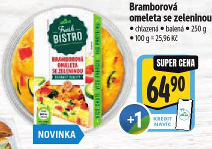 BRAMBOROV� OMELETA SE ZELENINOU