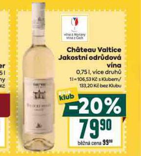 CHATEAU VALTICE JAKOSTN� ODR�DOV� V�NA