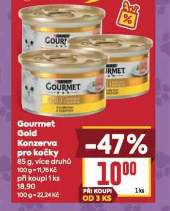 GOURMET GOLD KONZERVY PRO KO�KY