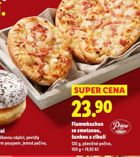 FLAMMKUCHEN SE SMETANOU, �UNKOU A CIBUL�