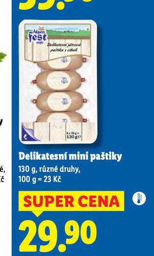 DELIKATESN� MINI PA�TIKY