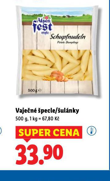 VAJEČNÉ ŠPECLE / ŠULÁNKY