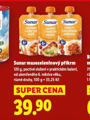 SUNAR BIO MASOZELENINOV� P��KRM