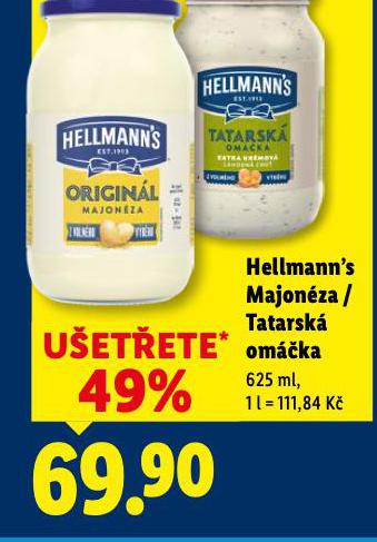 HELLMANN�S TATARSK� OM��KA, MAJON�ZA