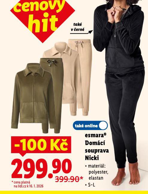 ESMARA DOMÁCÍ SOUPRAVA