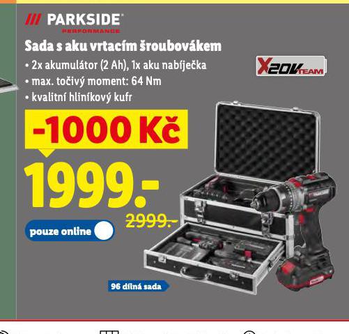 SADA S AKU VRTACÍM ŠROUBOVÁKEM