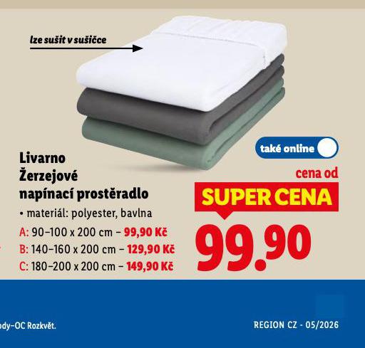 �ERZEJOV� NAP�NAC� PROST�RADLO 140-160 x 200 CM